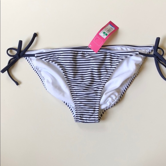 Xhilaration | Nautical Navy & White Striped Bikini | M/XL - Picture 6 of 8